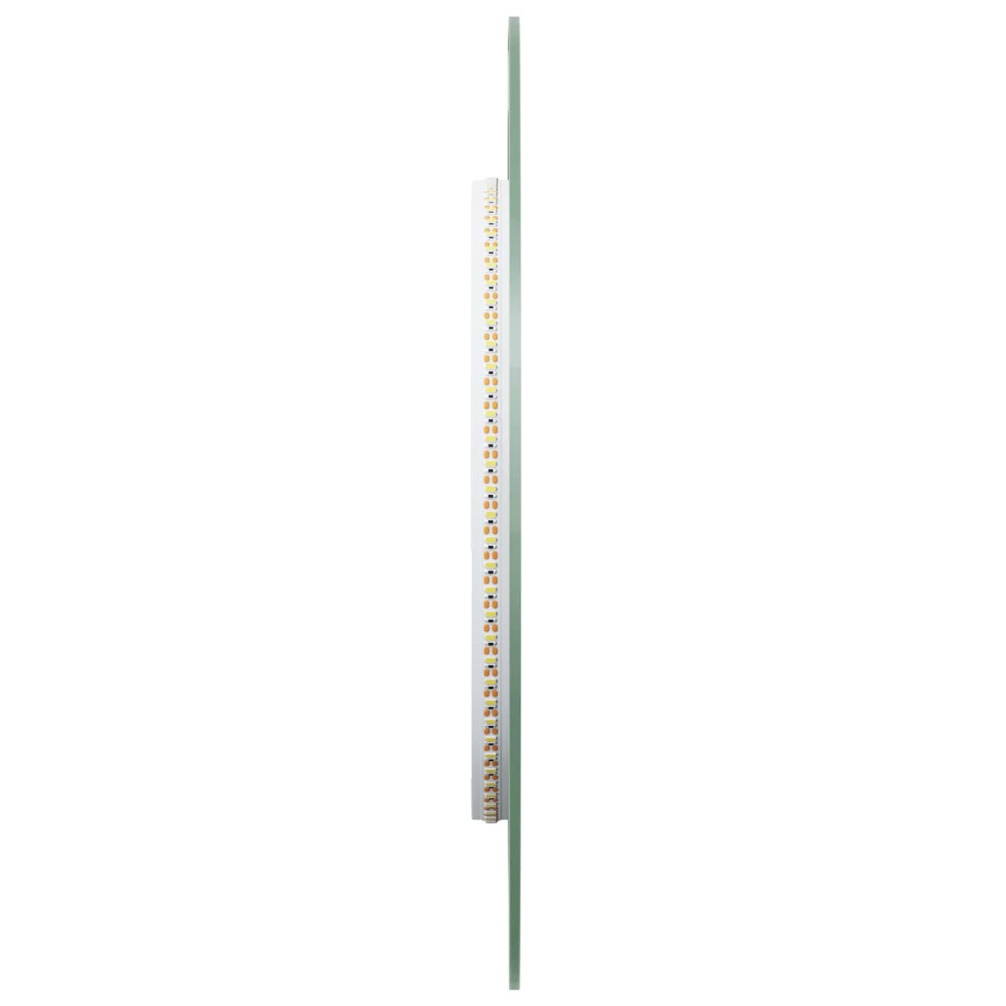 vidaXL LED Bathroom Mirror Transparent 80 x 35 cm Tempered Glass