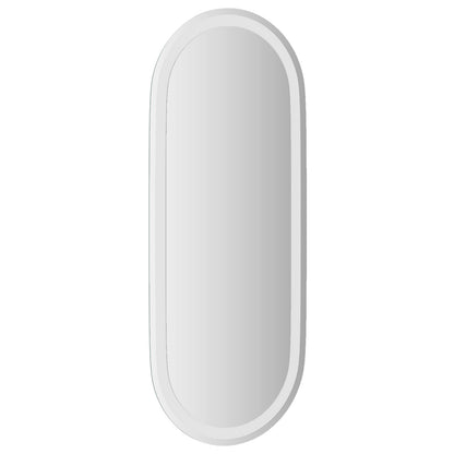 vidaXL LED Bathroom Mirror Transparent 90 x 40 cm Tempered Glass