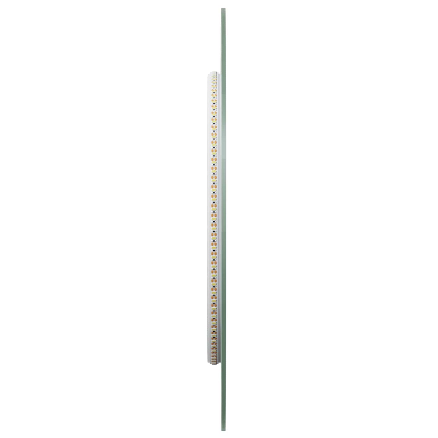 vidaXL LED Bathroom Mirror Transparent 90 x 40 cm Tempered Glass
