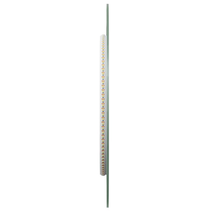 vidaXL LED Bathroom Mirror Transparent 90 x 40 cm Tempered Glass