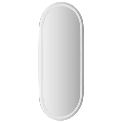 vidaXL LED Bathroom Mirror Transparent 100 x 45 cm Tempered Glass