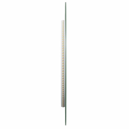 vidaXL LED Bathroom Mirror Transparent 100 x 45 cm Tempered Glass