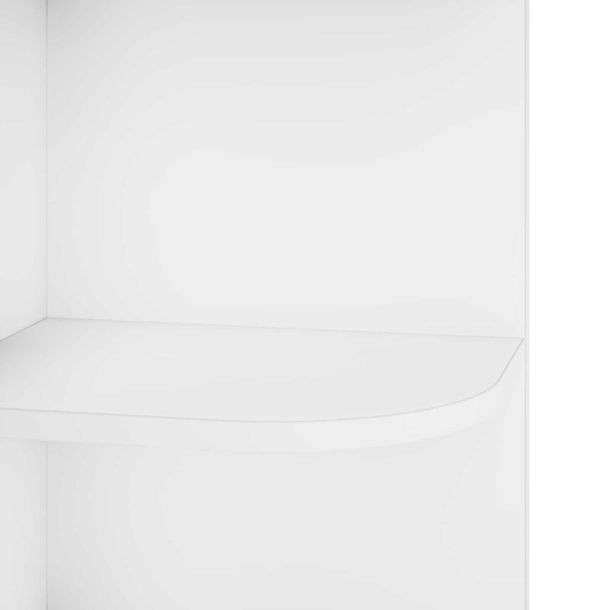 vidaXL Corner Shelf 4-Tier 31.5 x 31 x 130 cm Engineered Wood White