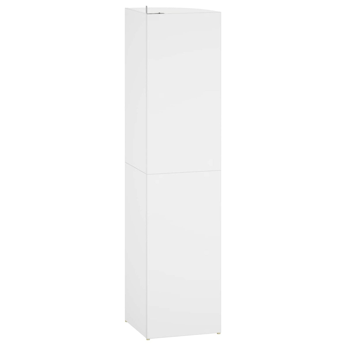 vidaXL Corner Shelf 4-Tier 31.5 x 31 x 130 cm Engineered Wood White
