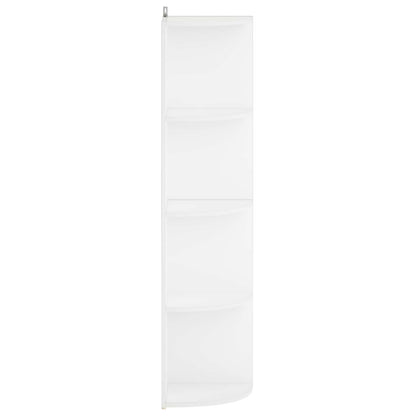 vidaXL Corner Shelf 4-Tier 31.5 x 31 x 130 cm Engineered Wood White