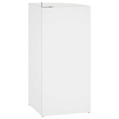 vidaXL Corner Shelf 2-Tier 31.5 x 31 x 66 cm Engineered Wood White