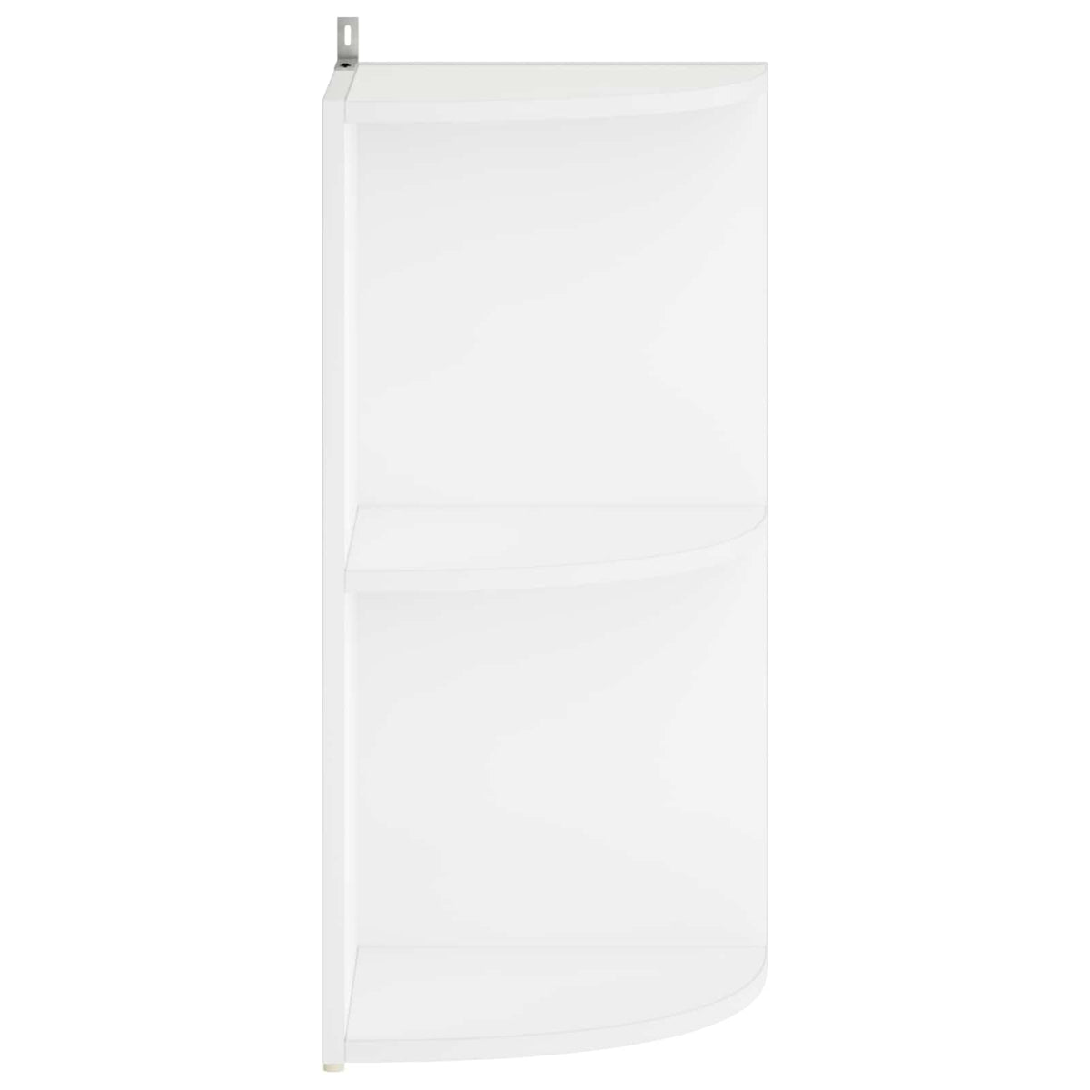 vidaXL Corner Shelf 2-Tier 31.5 x 31 x 66 cm Engineered Wood White