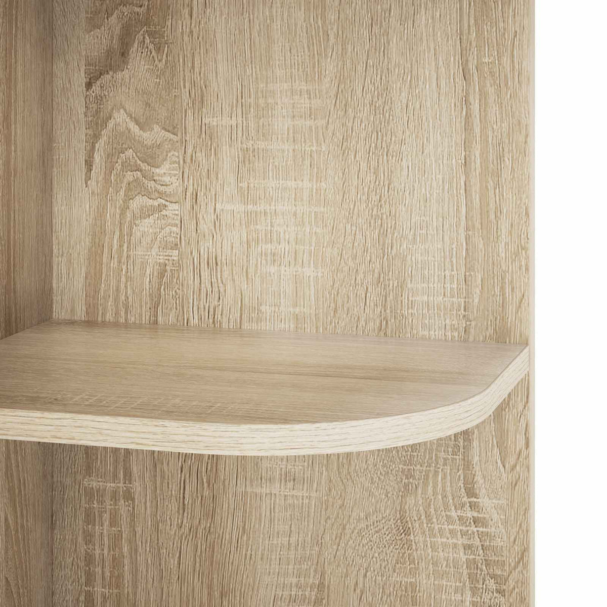 vidaXL Corner Shelf 2-Tier 31.5 x 31 x 66 cm Engineered Wood