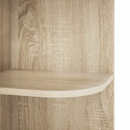 vidaXL Corner Shelf 2-Tier 31.5 x 31 x 66 cm Engineered Wood
