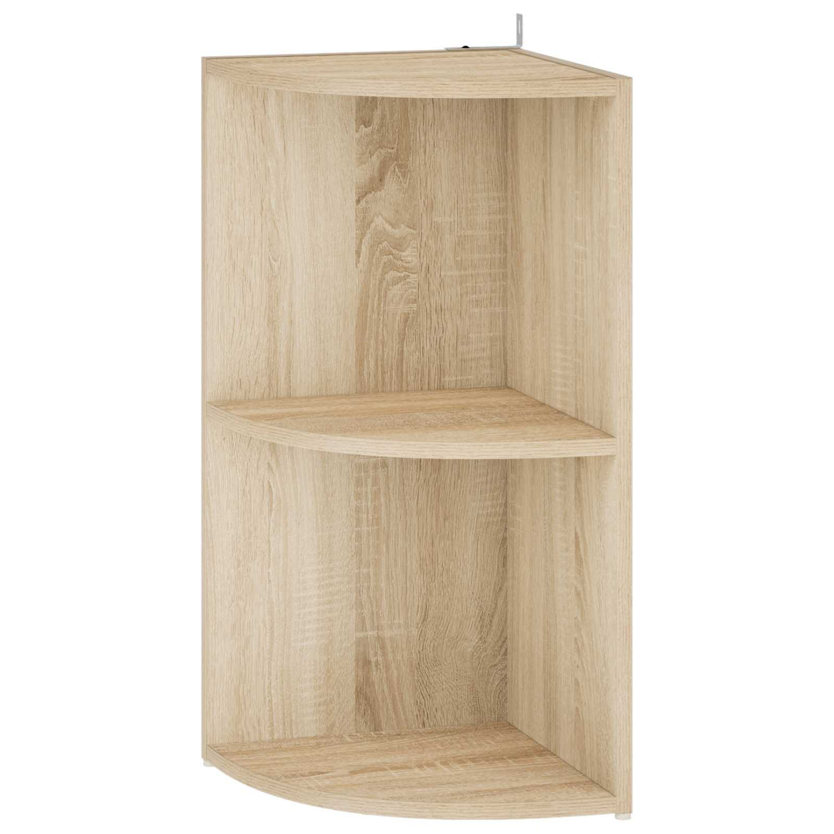 vidaXL Corner Shelf 2-Tier 31.5 x 31 x 66 cm Engineered Wood