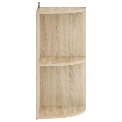vidaXL Corner Shelf 2-Tier 31.5 x 31 x 66 cm Engineered Wood