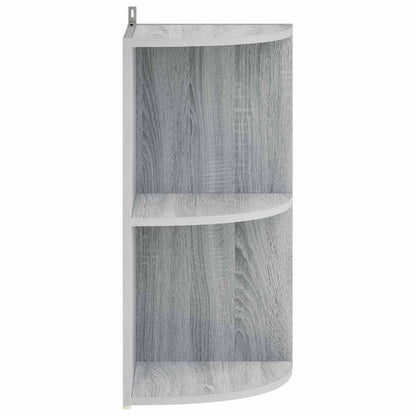 vidaXL Corner Shelf 2-Tier 31.5 x 31 x 66 cm Engineered Wood