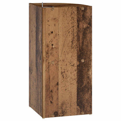 vidaXL Corner Shelf 2-Tier 31.5 x 31 x 66 cm Engineered Wood Old Wood