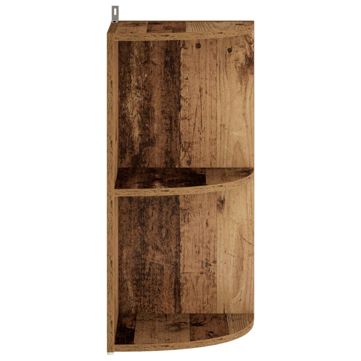 vidaXL Corner Shelf 2-Tier 31.5 x 31 x 66 cm Engineered Wood Old Wood