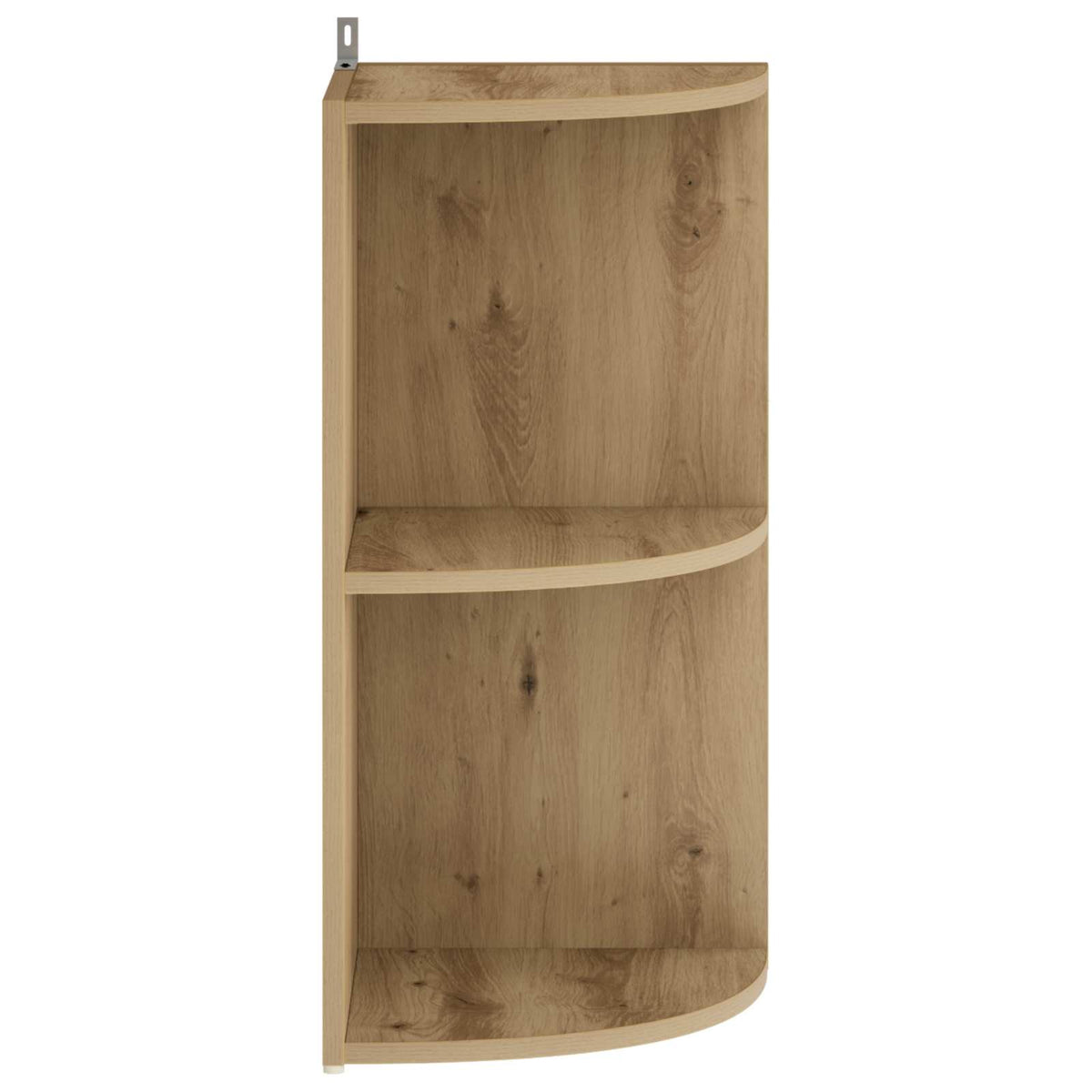 vidaXL Corner Shelf 2-Tier 31.5 x 31 x 66 cm Engineered Wood