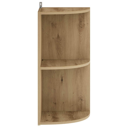 vidaXL Corner Shelf 2-Tier 31.5 x 31 x 66 cm Engineered Wood