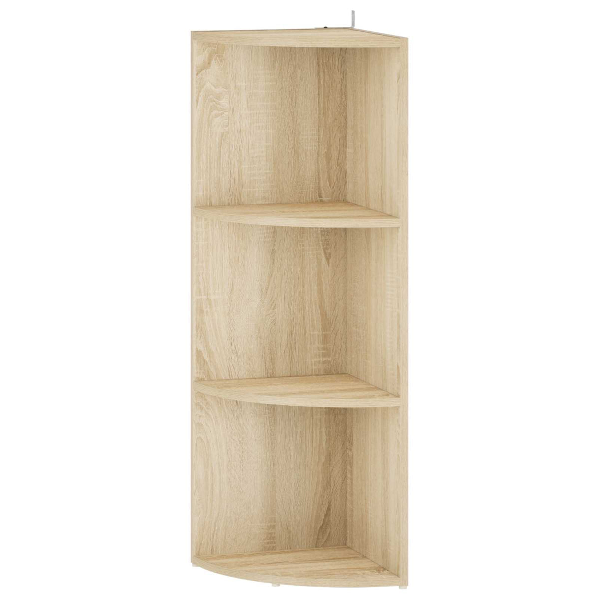 vidaXL Corner Shelf 3-Tier 41.5 x 41.5 x 107.5 cm Engineered Wood