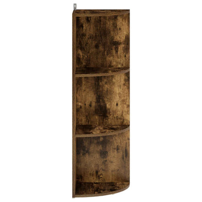 vidaXL Corner Shelf 3-Tier 41.5 x 41.5 x 107.5 cm Engineered Wood