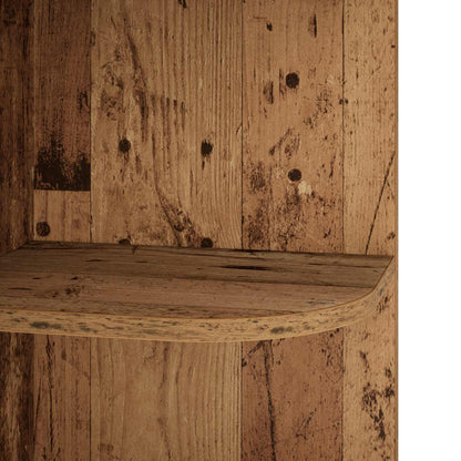 vidaXL Corner Shelf 3-Tier 41.5 x 41.5 x 107.5 cm Engineered Wood