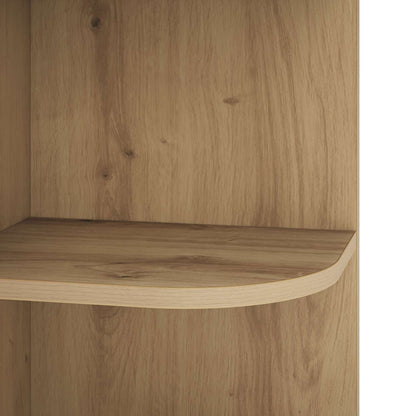 vidaXL Corner Shelf 3-Tier 41.5 x 41.5 x 107.5 cm Engineered Wood