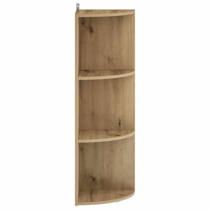 vidaXL Corner Shelf 3-Tier 41.5 x 41.5 x 107.5 cm Engineered Wood