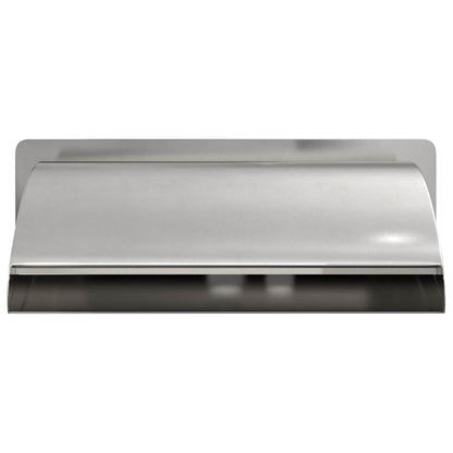 vidaXL Pool Waterfall with LED Stainless Steel 304 30 x 9 x 26 cm