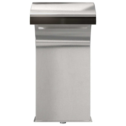 vidaXL Pool Waterfall with LED Stainless Steel 304 45 x 32 x 65 cm