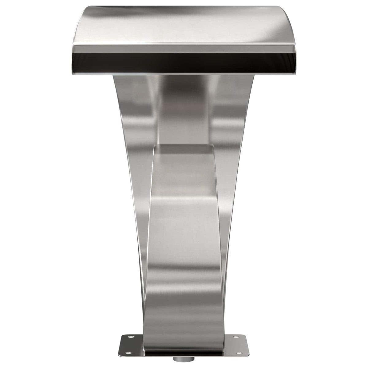 vidaXL Pool Waterfall with LED Stainless Steel 304 50 x 30 x 53 cm