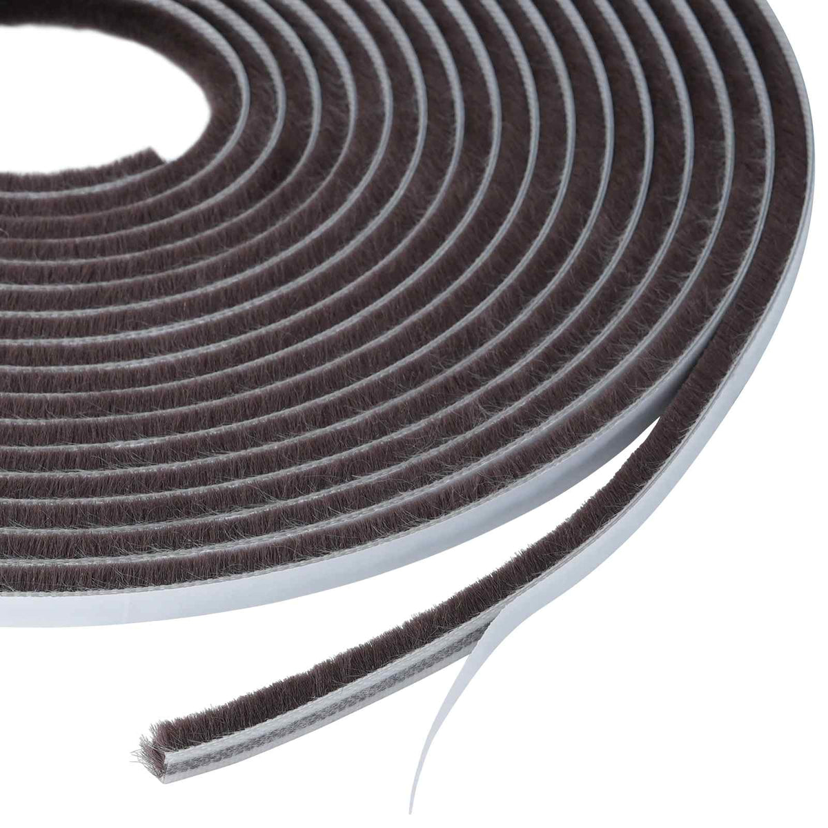 vidaXL Self-Adhesive Door Brush Seal 5 m PP Brown