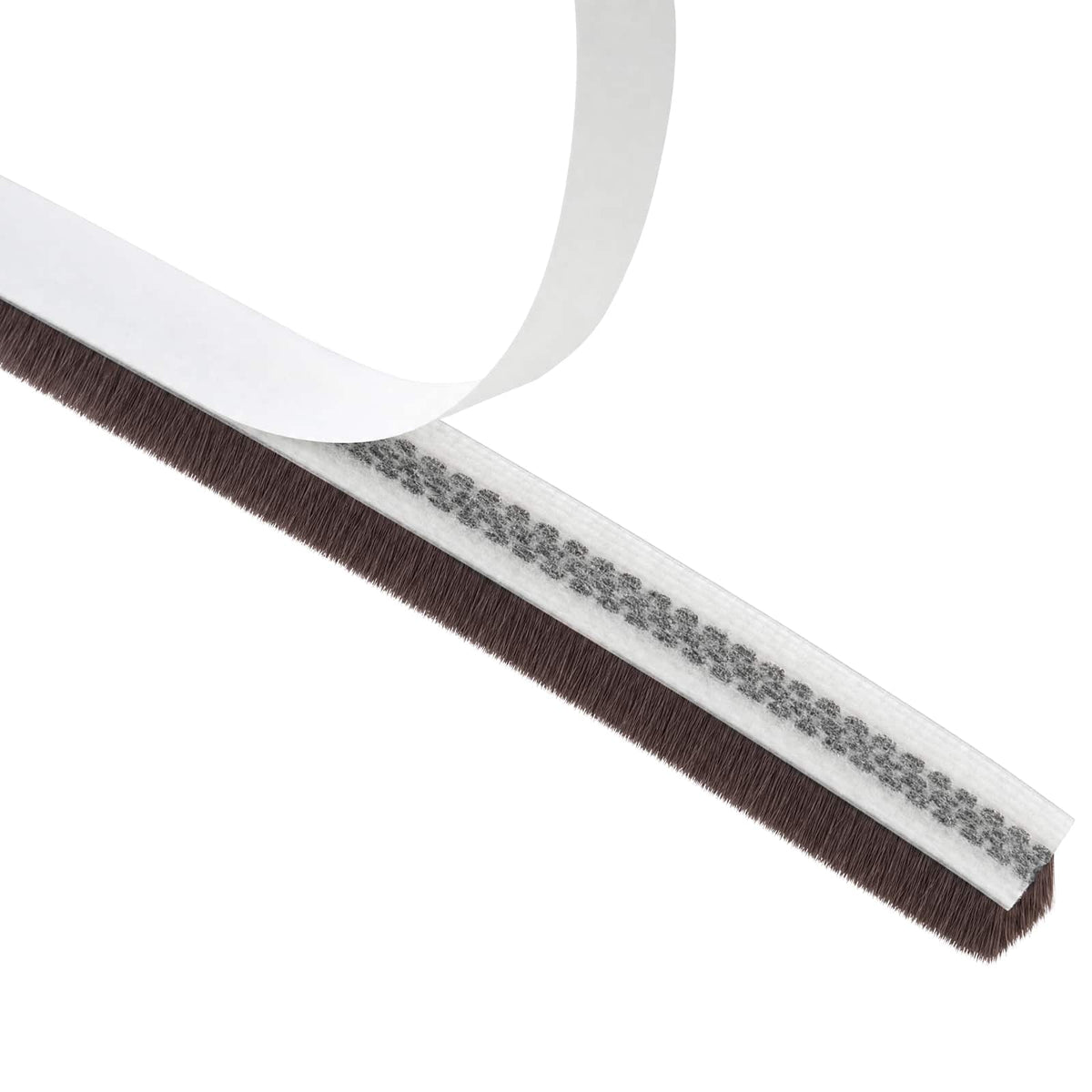 vidaXL Self-Adhesive Door Brush Seal 5 m PP Brown