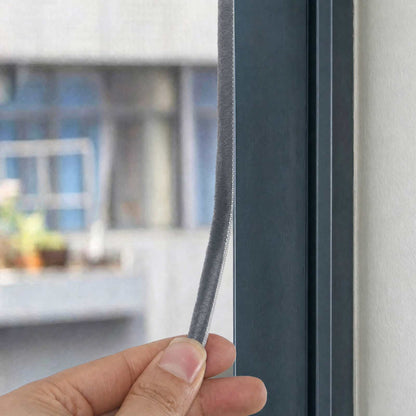vidaXL Self-Adhesive Door Brush Seal 5 m PP Grey