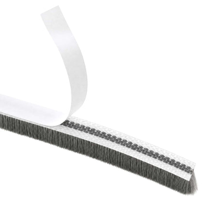vidaXL Self-Adhesive Door Brush Seal 5 m PP Grey