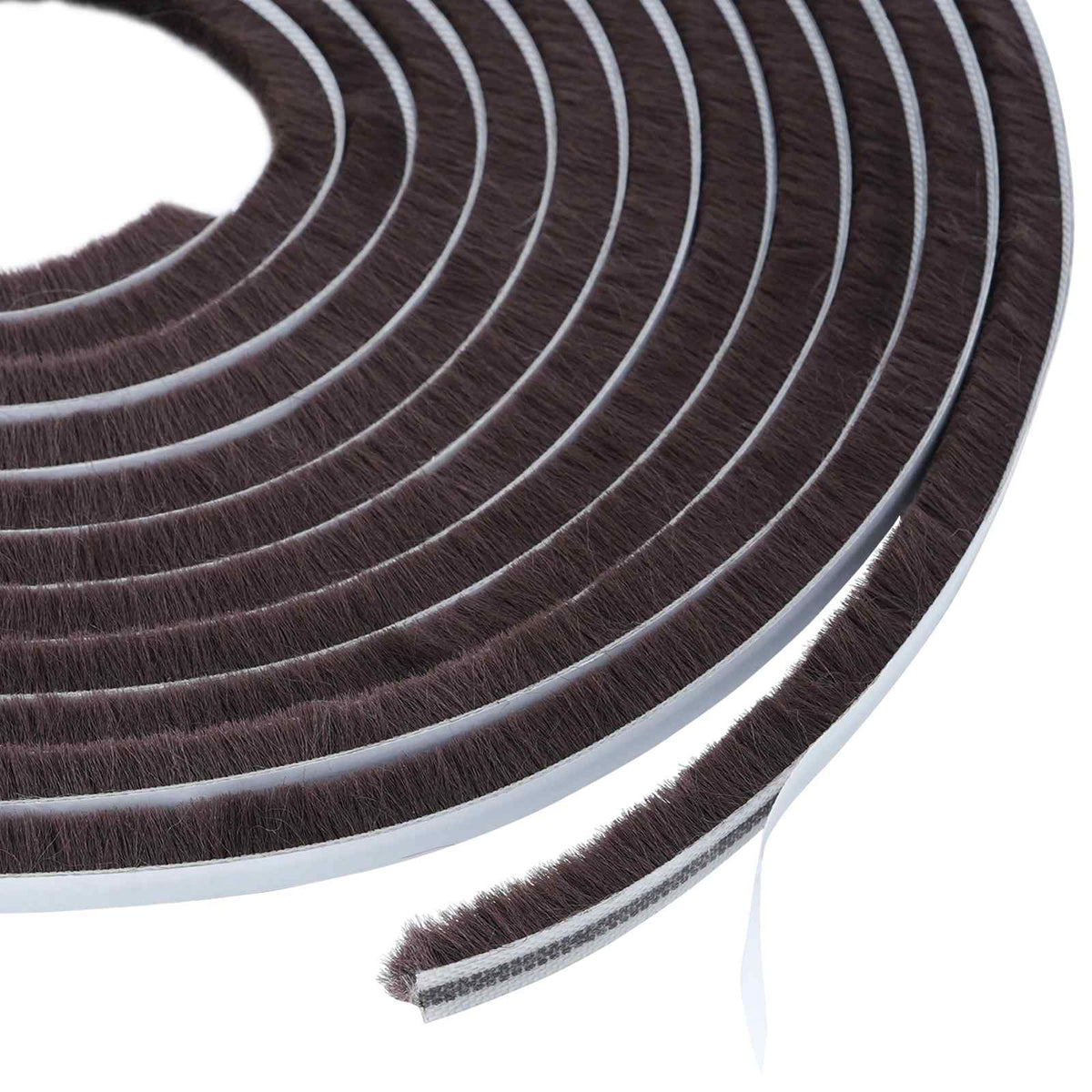 vidaXL Self-Adhesive Door Brush Seal 5 m PP Brown