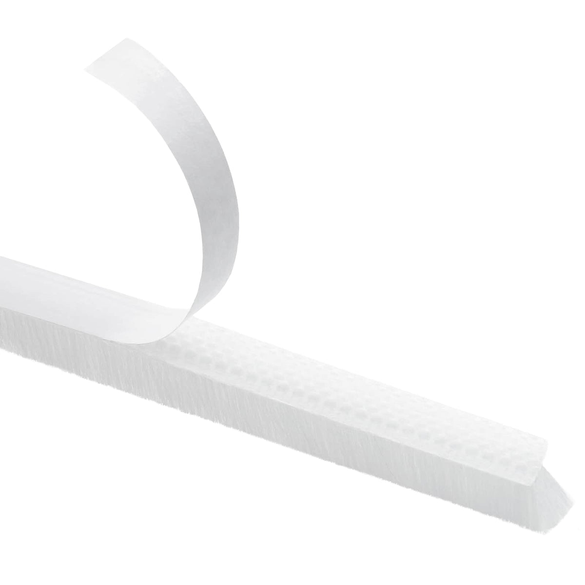 vidaXL Self-Adhesive Door Brush Seal 5 m PP White