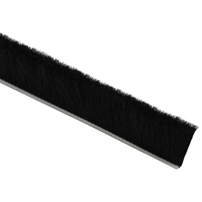 vidaXL Self-Adhesive Door Brush Seal 5 m PP Black