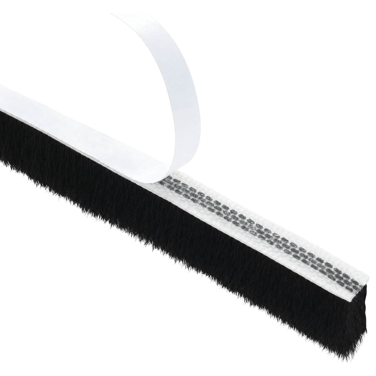 vidaXL Self-Adhesive Door Brush Seal 5 m PP Black