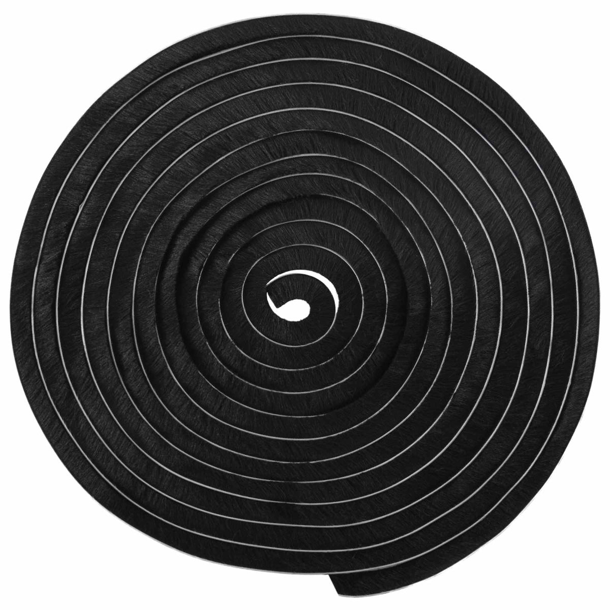 vidaXL Self-Adhesive Door Brush Seal 5 m PP Black