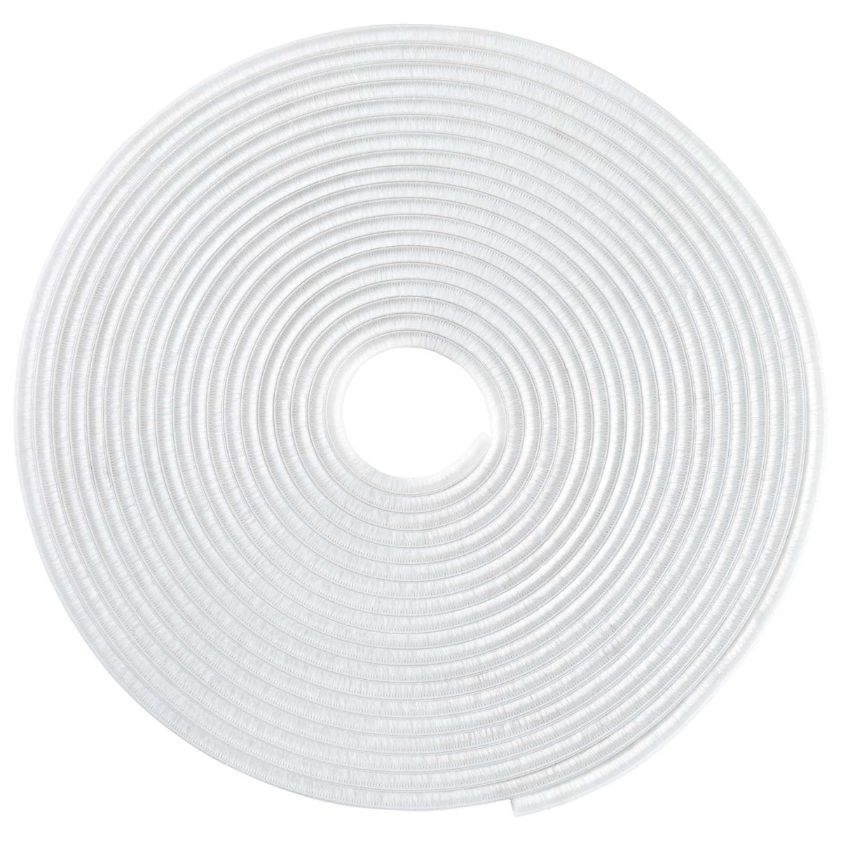 vidaXL Self-Adhesive Door Brush Seal 10 m PP White