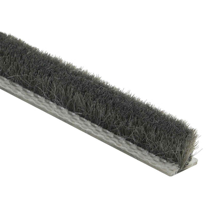 vidaXL Self-Adhesive Door Brush Seal 10 m PP Grey