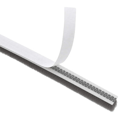 vidaXL Self-Adhesive Door Brush Seal 10 m PP Grey