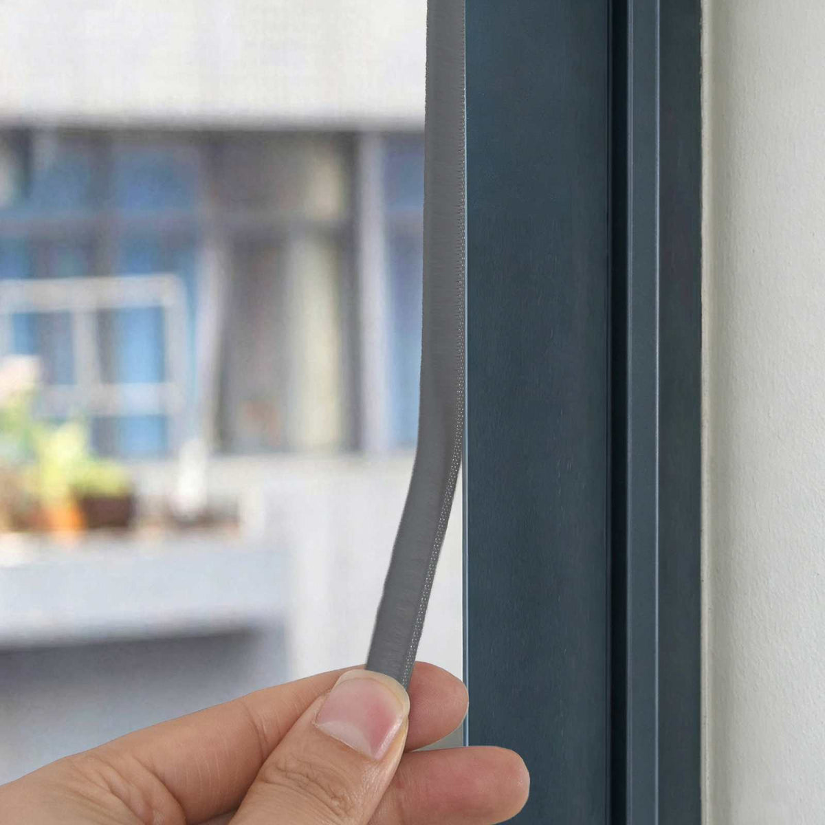 vidaXL Self-Adhesive Door Brush Seal 10 m PP Grey