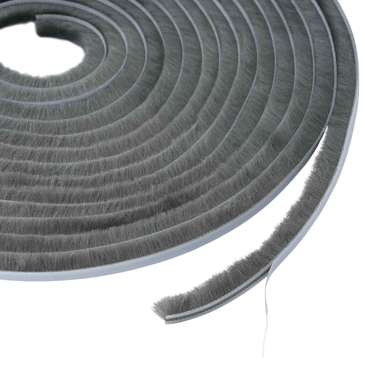 vidaXL Self-Adhesive Door Brush Seal 10 m PP Grey