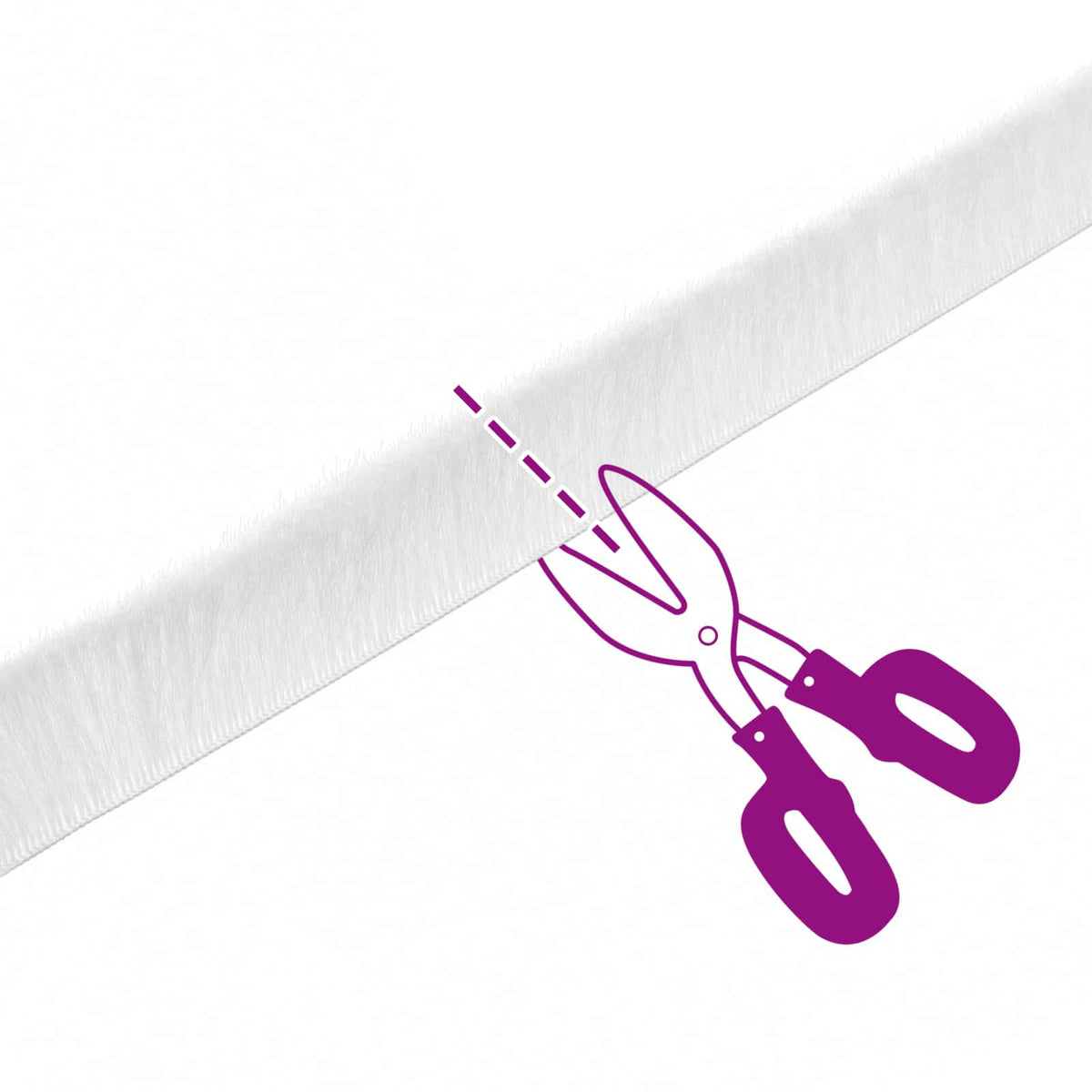 vidaXL Self-Adhesive Door Brush Seal 10 m PP White