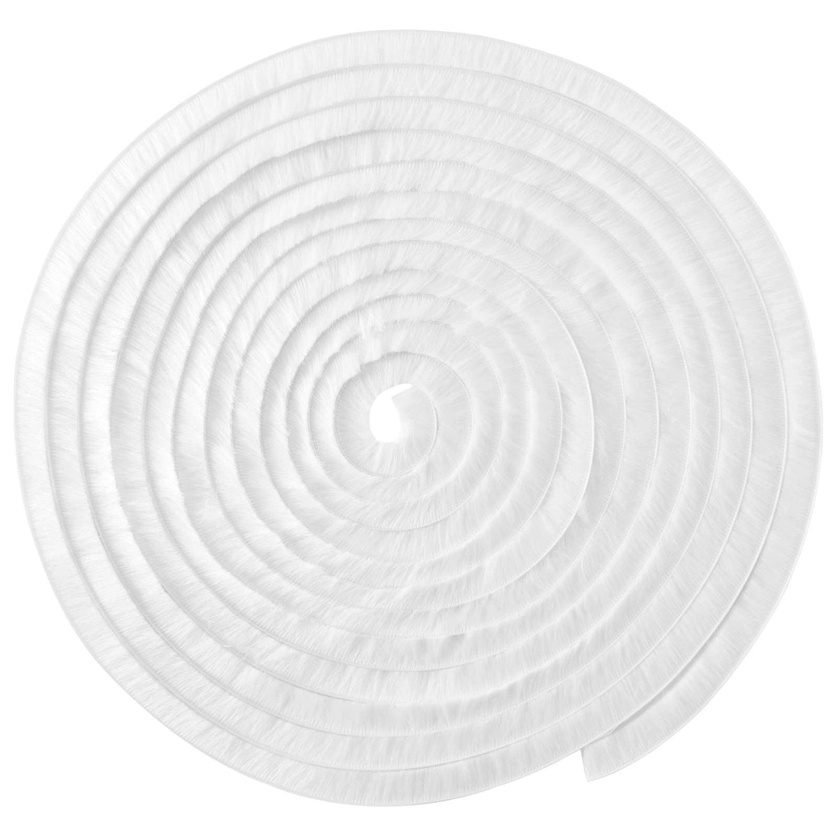 vidaXL Self-Adhesive Door Brush Seal 10 m PP White
