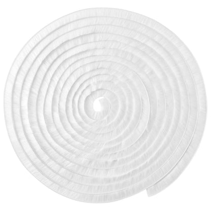 vidaXL Self-Adhesive Door Brush Seal 10 m PP White