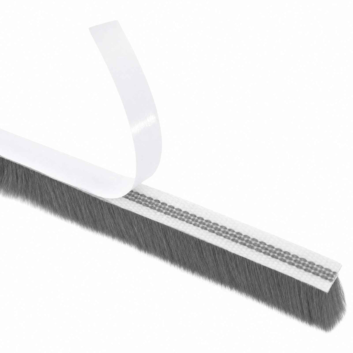 vidaXL Self-Adhesive Door Brush Seal 10 m PP Grey