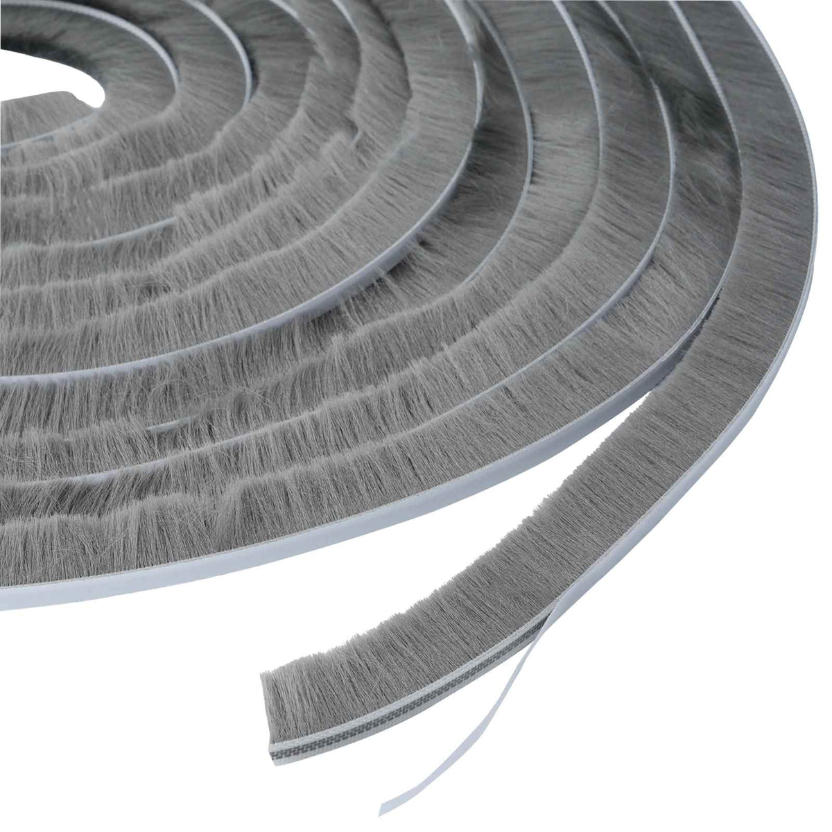 vidaXL Self-Adhesive Door Brush Seal 10 m PP Grey