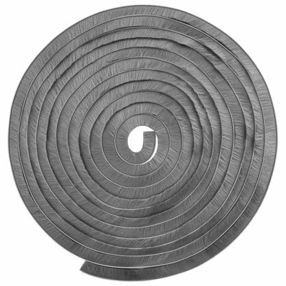 vidaXL Self-Adhesive Door Brush Seal 10 m PP Grey