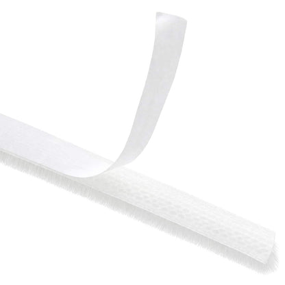 vidaXL Self-Adhesive Door Brush Seal 25 m PP White