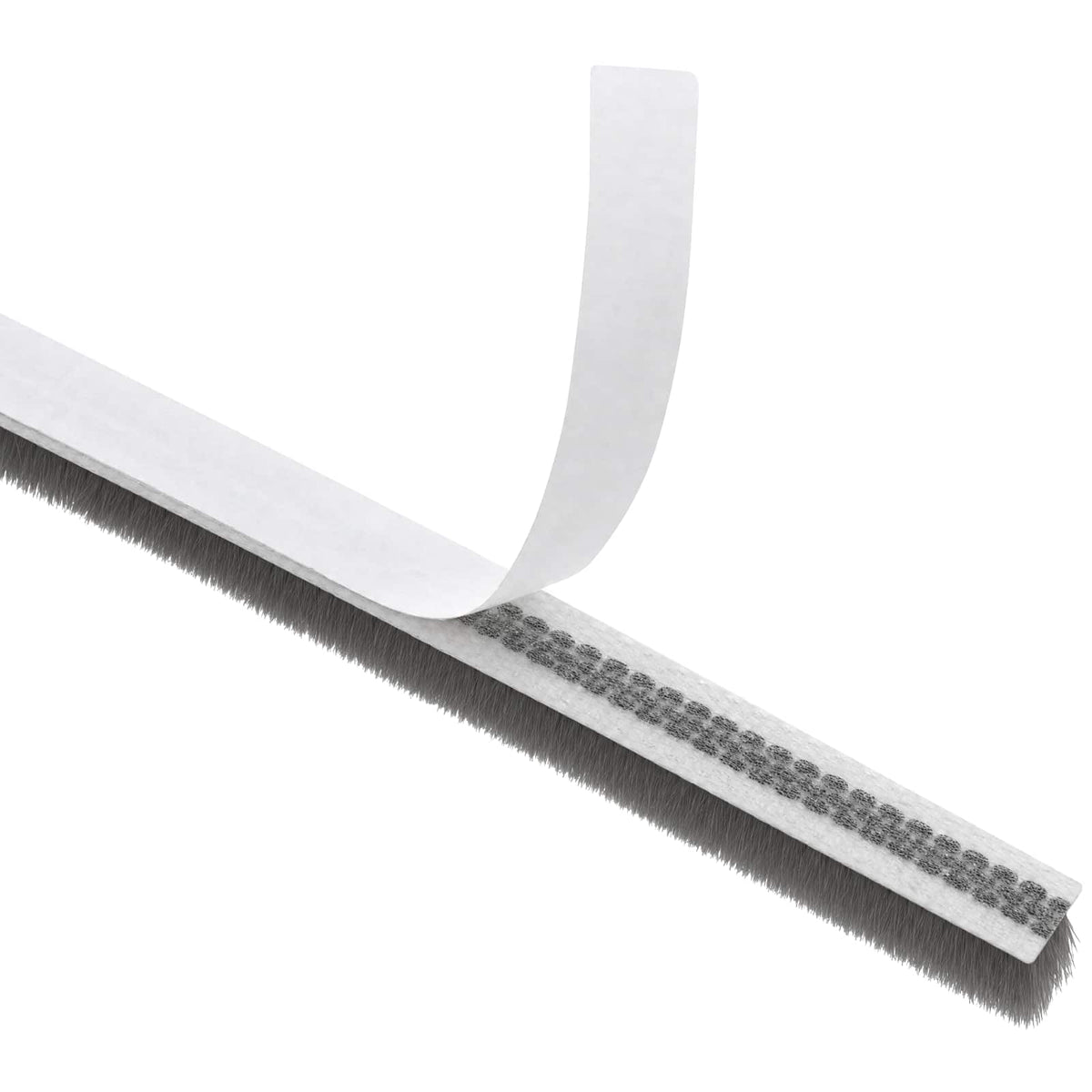 vidaXL Self-Adhesive Door Brush Seal 25 m PP Grey
